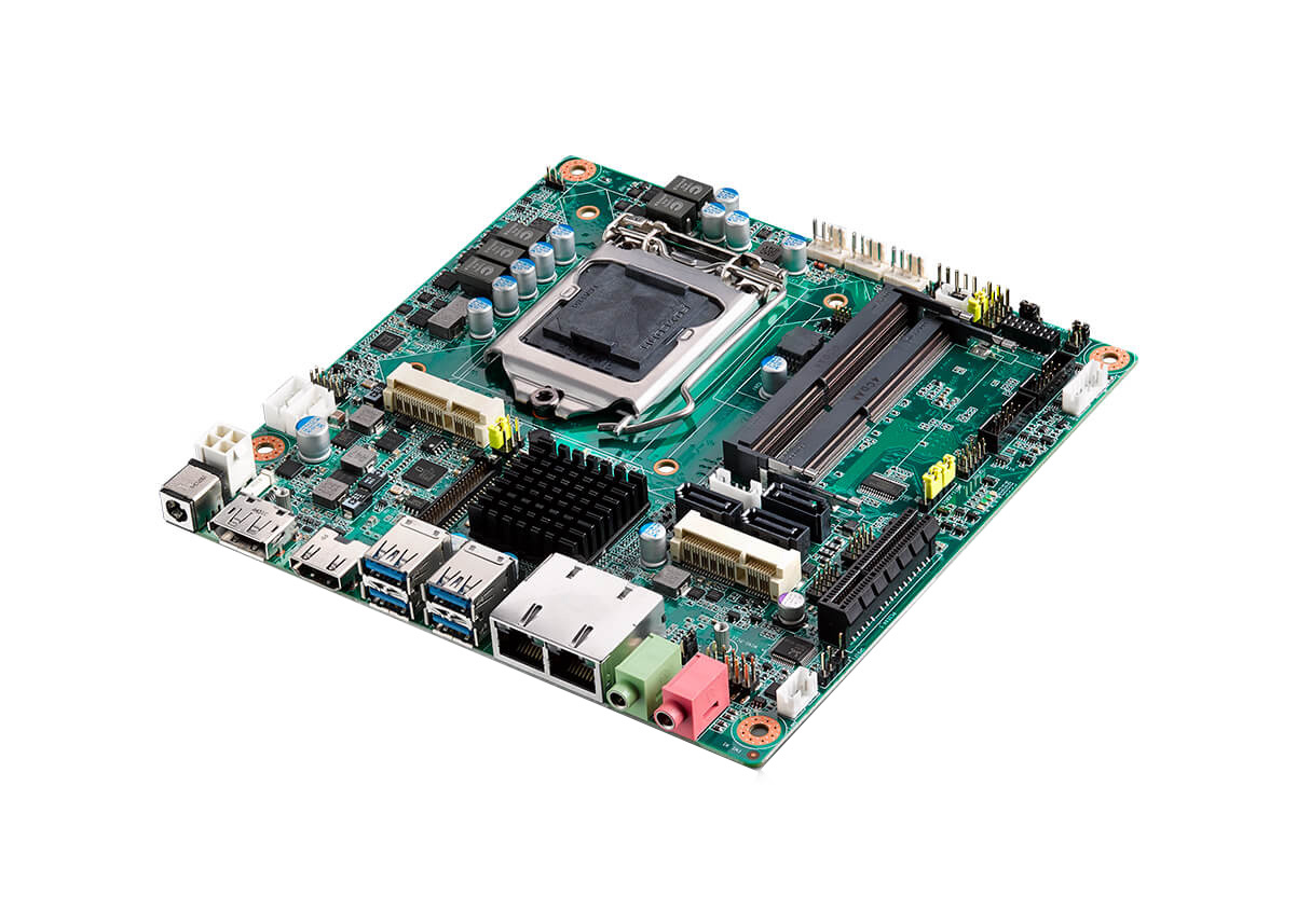 Industrial Thin Mini-ITX motherboards with dimensions 170x170mm with reduced height
